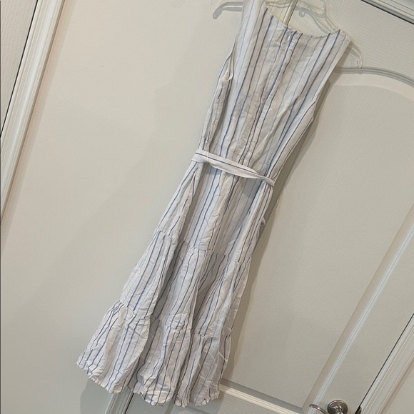 Talbots Blue and White Striped Maxi Dress - Picture 5 of 5